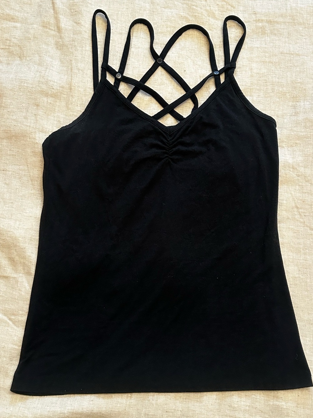 Nomads Bamboo Black Strappy Women's Tank Top